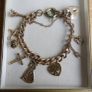 Vintage Irish Theme Gold Plated Charm Bracelet Image 2