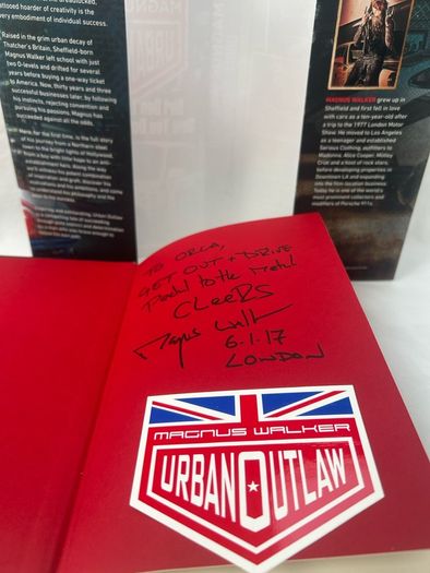 SIGNED Magnus Walker Urban Outlaw First Edition 2017 HB Porsche