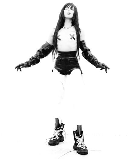 Rick Owens X Dr.Martens 1460 Leather Dmxl Platform Megalace Up Boots