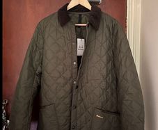 Brand New Barbour Quilted Slim Fit Jacket Khaki Size XL
