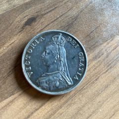 1889 Queen Victoria Silver Double Florin