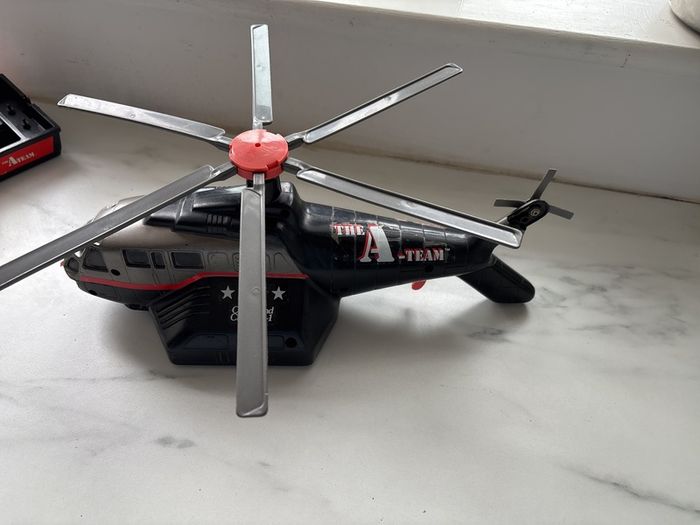 vintage A-team boat & helicopter