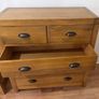 Solid Oak Chest of Drawers Excellent Condition Image 2