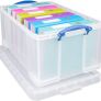 64 Litre Plastic Storage Box Clear Image 3
