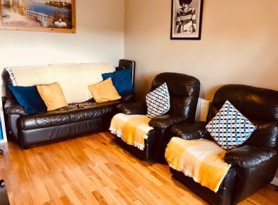 3 Seater Couch & 2 Recliners