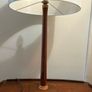 Vintage teak and beech Turned wood table lamp c1970 Image 5