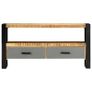 TV Cabinet 100x30x50 cm Solid Mango Wood Image 7