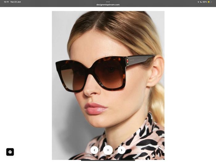 Gucci Brown Tortoiseshell Sunglasses