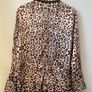 TOPSHOP Petite Animal Print Wrap Pyjama Shirt Size 10! Image 8