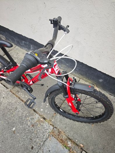 Kids bicycle DRAG Hardy Jr. 20" Red & Girls Helmet