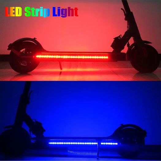 Waterproof Scooter LED Strip Skateboard Bike Flexible Diode Tape Electric Bike Scooter Safety Night Riding Light Lamp