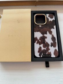 iPhone 16 Pro Max Burga cow print phone case