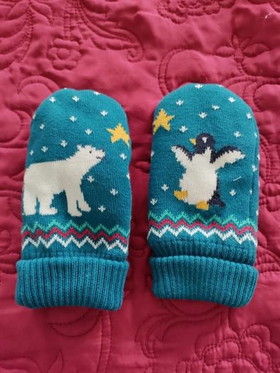 frugi hat and gloves knitted set 2-4y