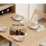 Extendable Dining Table, Natural, Rustic Style With Sideboard Image 7