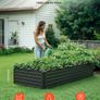 Metal Raised Garden Bed 203 x 102 x 48cm Image 2
