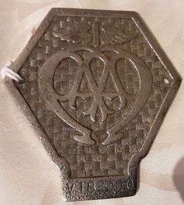 vintage AA badge for industrial or commercial vehicles, on offer