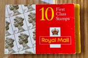 UK 10 First Class Stamps Book
