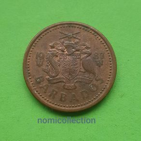 Barbados 1987 year coin.