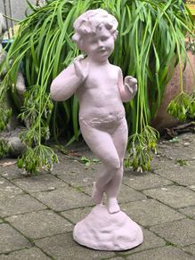 Antique Heavy Cast Iron Garden Statue