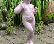 Antique Heavy Cast Iron Garden Statue