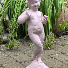 Antique Heavy Cast Iron Garden Statue