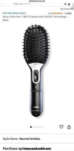 Braun Satin Hair 7 Brush with IONTEC Technology - Black