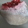Red quartz crystal cathedral geode Image 6