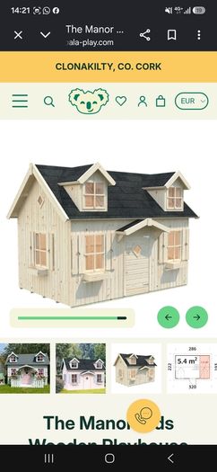 wooden outdoor playhouse