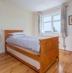 Solid wood single bed with trundle spare bed option