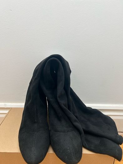 Black tall boots