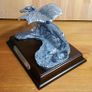 Metal Dragon Figure with Crystals - THE FLYING DRAGON - With Plinth - Boxed Image 6