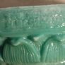 Hindu gods, Chinese gods stamped on base and back Name of Buddha: Guan Yin Buddha statue, jade colour, lap width 18 CM. 25 CM. Tall Image 9