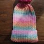 hand knitted adults bobble hats Image 9