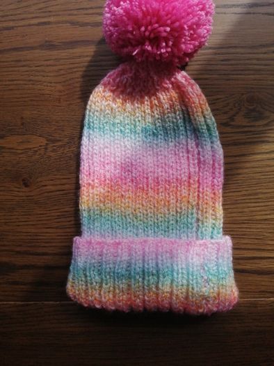 hand knitted adults bobble hats