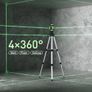 Laser lever with Tripod, Weytoll 4 x 360 degree 16 Line Self-Leveling Green Laser Line 25m with 2  2400mAh Batteries, Wall Mount Bracket, Remote Control Image 4