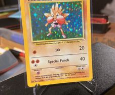 Pokemon Base set Hitmonchan Holo 7/102 Near Mint Condition