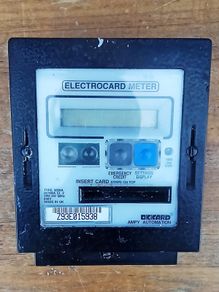 Prepayment electrocard meter single phase  used