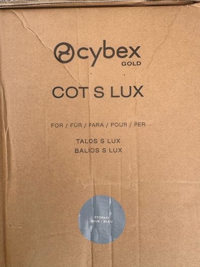 CYBEX Gold Cot S Lux Stormy Blue Brand New