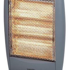 NEW SALE | 3 Bar Halogen Heater with Carry Handle, Safety Tip-Over Switch, 1200W, Grey