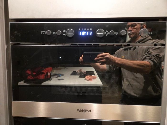 whirlpool microwave, built in