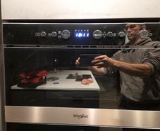 whirlpool microwave, built in