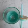 TRONCO Glass Tumbler with Bamboo lid Silicone Sleeve and Straw Image 9