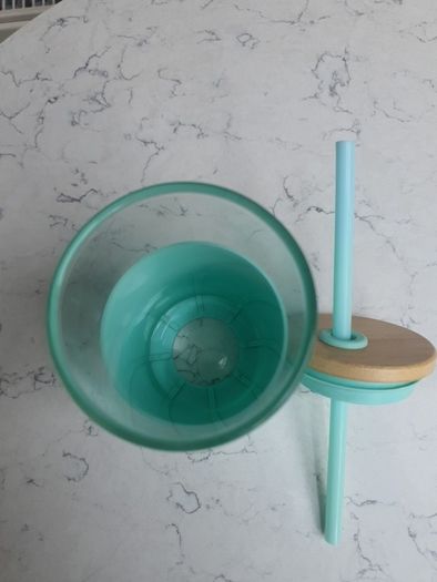 TRONCO Glass Tumbler with Bamboo lid Silicone Sleeve and Straw