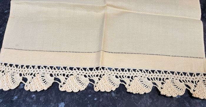 Two Vintage Yellow Traycloths/Mats