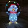 30cm Festive Acrylic Lit Penguin Indoor Outdoor Christmas Decoration Image 3