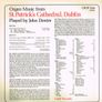 John Dexter - Organ Music From St. Patrick's Cathedral Vinyl LP 1980 Image 2