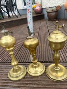 Antique Brass Oil Lamps