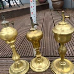 Antique Brass Oil Lamps