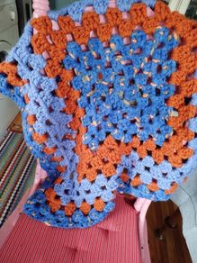 Chunky knitted crochet Blanket