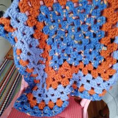 Chunky knitted crochet Blanket